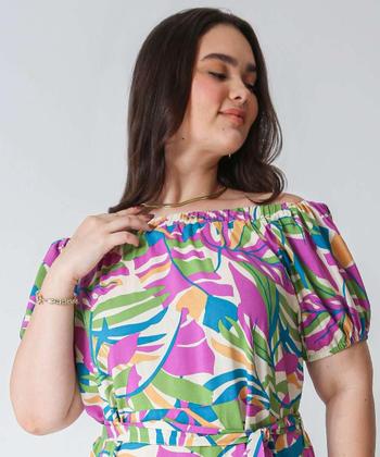 Imagem de Vestido Plus Size Feminino Midi Ciganinha Marisa-66024