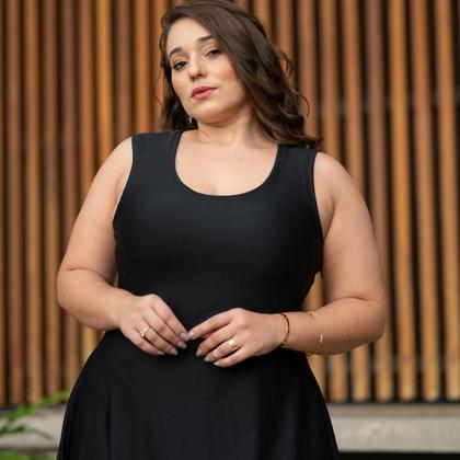 Imagem de Vestido Plus Size Feminino Tamanhos Grandes Festa Balada Evasê Rodado (disponível Do G1 Ao G4 )