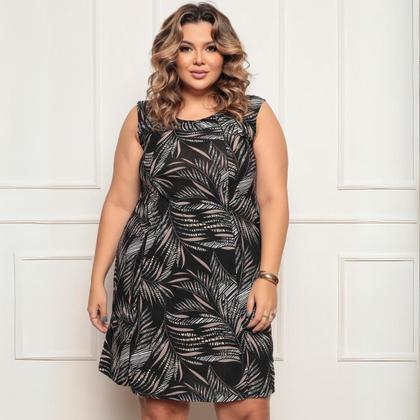 Imagem de Vestido Plus Size Feminino Versátil Liganete Barato