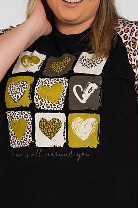 Imagem de Vestido Plus Size Malha Viscose c/ Estampa e Detalhe Anima Print - Serena