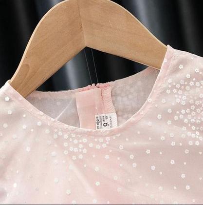 Imagem de Vestido Princesa Borboleta Bebê Rosa/branco Batizado Festa