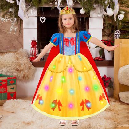 Imagem de Vestido Princess Meland Light Up com acessórios para meninas de 3 a 8 anos