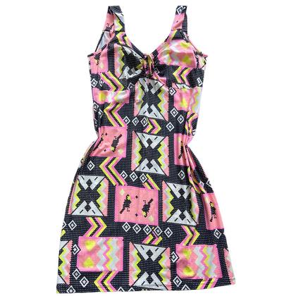 Imagem de Vestido Regata Tamanho Grande Estampado Plus Size Visco