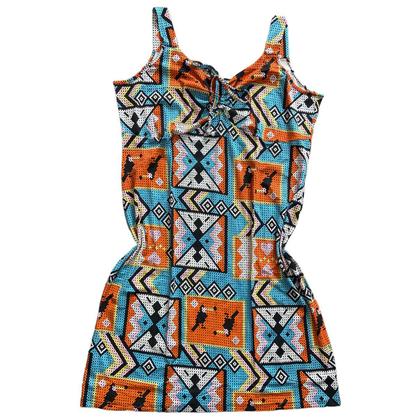 Imagem de Vestido Regata Tamanho Grande Estampado Plus Size Visco