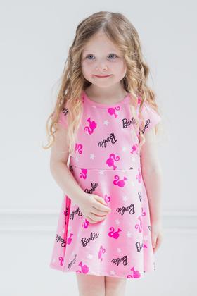 Imagem de Vestido Skatista Barbie para Meninas - Tamanho 10-12 - Cor Rosa