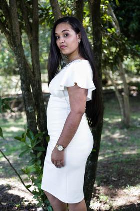 Imagem de Vestido social branco off maria moura casamento moda evangelica  3034