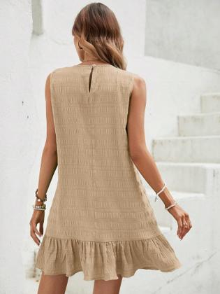 Imagem de Vestido SOLY HUX Vestido regata feminino sem mangas com babados