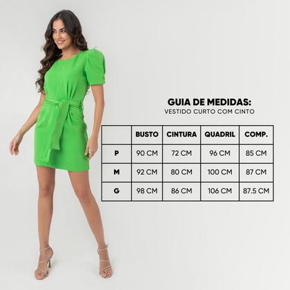 Imagem de Vestido susie curto com cinto feminino