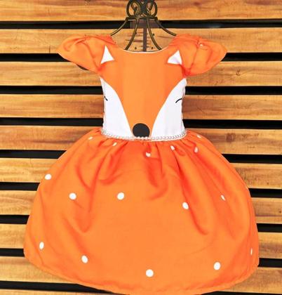 Imagem de Vestido Temático Infantil Raposinha