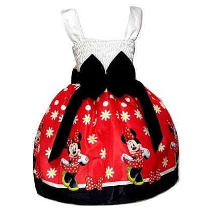 Imagem de Vestido Temático Infantil Ratinha Vermelha Regata Luxo Festa