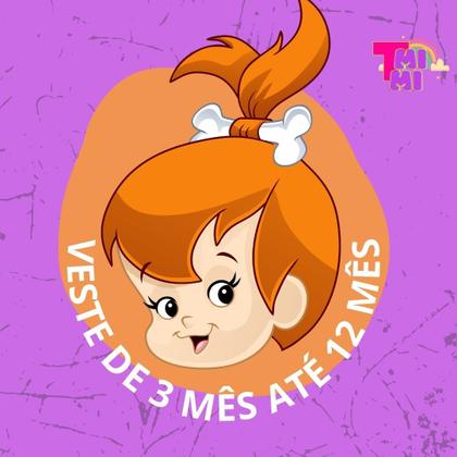 Imagem de Vestido Tematico Pedrita Mesversario Tematico 3 á 12 Mes Ensaio Mesverssario roupas de bebê menina