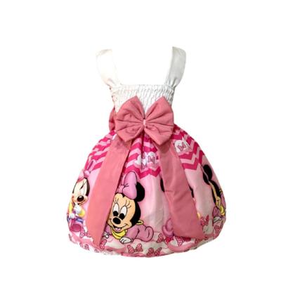 Imagem de Vestido Temático Ratinha Baby Rosa Luxo