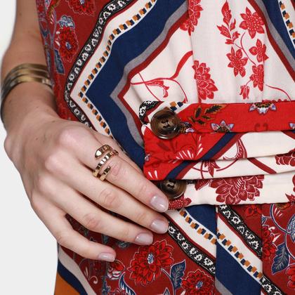 Imagem de Vestido Top Moda Evasê Curto Estampado