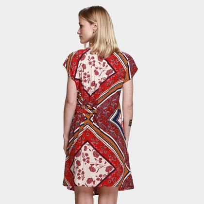 Imagem de Vestido Top Moda Evasê Curto Estampado