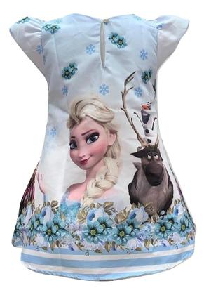 Imagem de Vestido Trapézio Temático Frozen