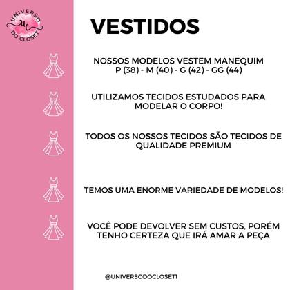 Imagem de Vestido Tubinho Justo Midi  Evangelico Roupas Femininas Cristã Laço Acinturado Encorpado Atacado