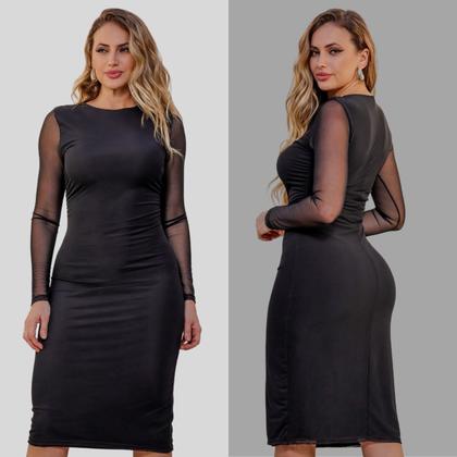 Imagem de Vestido Tule Manga Longa Magalu