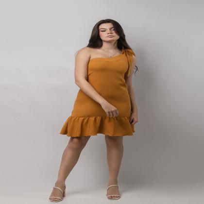 Imagem de Vestido um ombro com babado