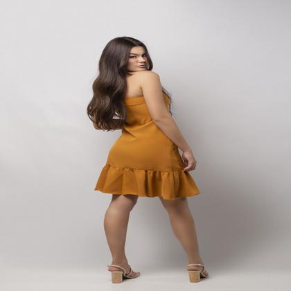 Imagem de Vestido um ombro com babado