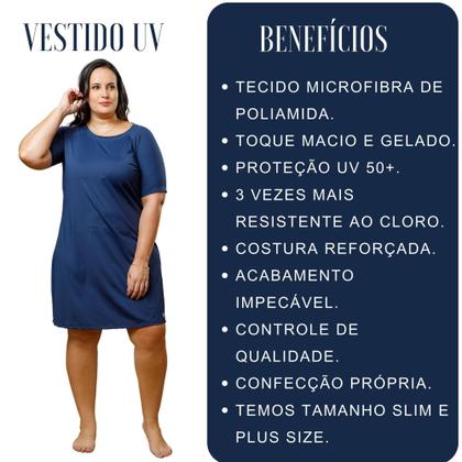 Imagem de Vestido Uv Proteção Solar Saída de Praia Evangélica Super Fresquinho