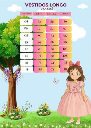 Imagem de Vestido Vila Lele Longo Jardim Encantado com Borboletas Amarelo para Meninas