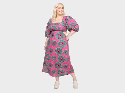 Imagem de Vestido Vista Magalu + Isaac Silva Manga Bufante