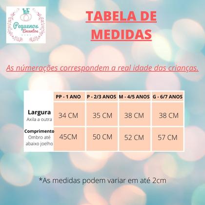 Imagem de Vestidos Infantil Trapézio Doces e Sobremesas