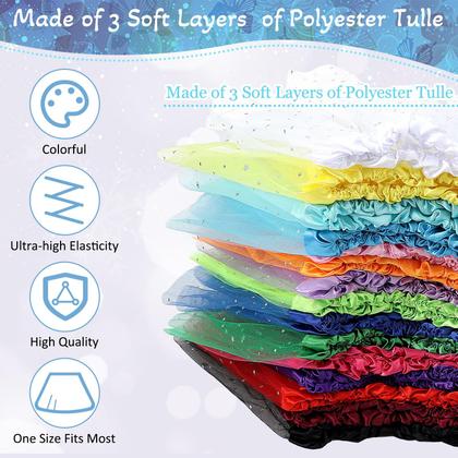 Imagem de Vestidos tutu Hoemwarm para meninas de 2 a 8 anos, 18 unidades