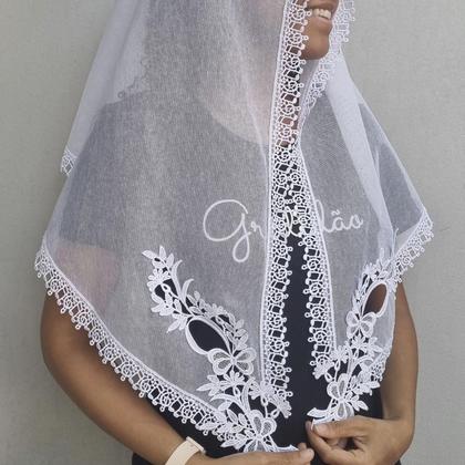 Imagem de Véu ccb notas musicais sol com aplicação