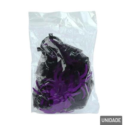 Imagem de Véu de Noiva Halloween com Aranhas Color