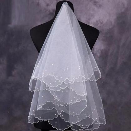 Imagem de Véu Noiva Curto Casamento 150cm Pronta entrega Lindo