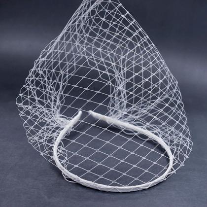 Imagem de Véu Noiva Rosto Voilet Vintage Tule Bordado Renda Casamento