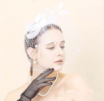 Imagem de Véu Noiva Rosto Voilet Vintage Tule Strass Branco Casamento