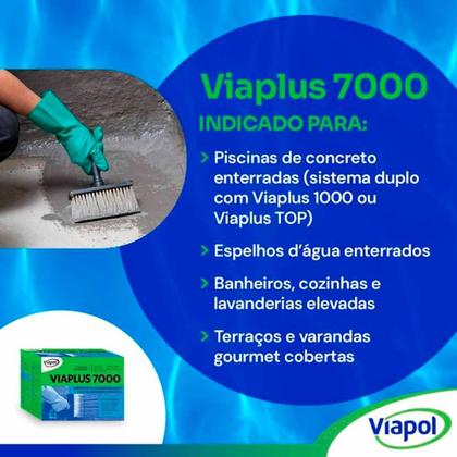 Imagem de Viaplus 7000 Argamassa Impermeabilizante Antimofo 18kg