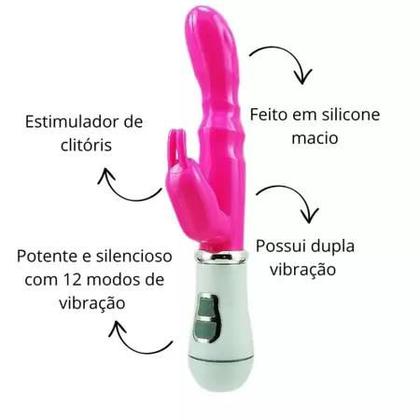 Imagem de Vibrad0r Jelly Duplo Motor - 15 cm