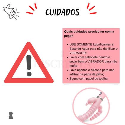 Imagem de Vibrador 3 em 1 Estimulação Triplo Recarregável USB Rabbit Ponto G Clitoris Anal