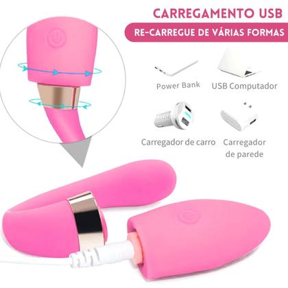 Imagem de Vibrador Casal Duplo Com Controle Ponto G Clitóris Gostoso