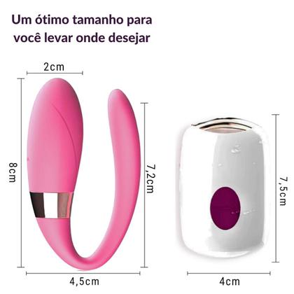 Imagem de Vibrador Casal Duplo Com Controle Ponto G Clitóris Gostoso