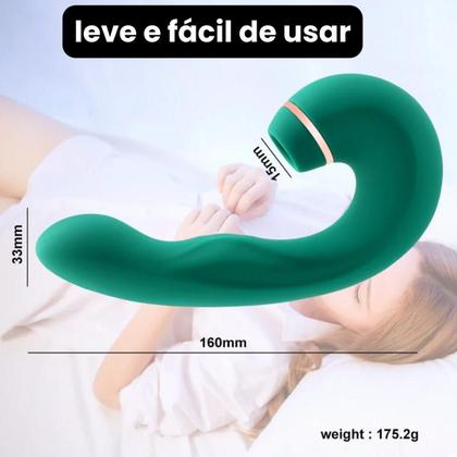 Imagem de Vibrador Clitoris Ponto G Feminino Vagina Pulsador Anal Estimulação Sugador Pulsação Penetração 3 Em 1 Recarregável