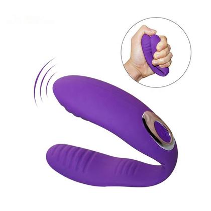 Imagem de Vibrador de Casal Controle Remoto TIPO U - estimulador de clitóris, anal e ponto g - dois em um (2 em 1) COUPLE1 prended