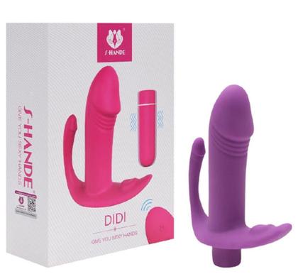 Imagem de Vibrador Dupla Estimulação Com Mini Controle Didi S-Hande 9 Velocidades