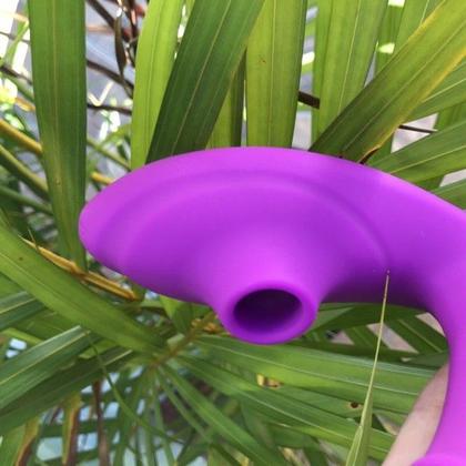 Imagem de Vibrador Duplo Sugador de Clítoris e Penetrável Estimulação Ponto G Potente 10 Velocidades (2 em 1) - Recarregável