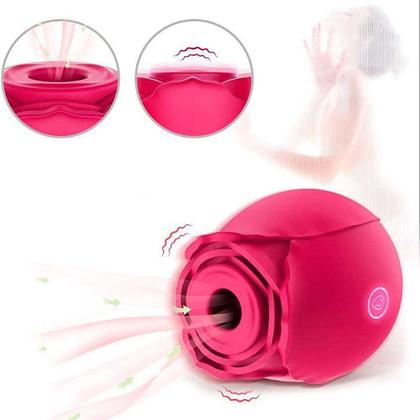 Imagem de Vibrador Feminino Estimulador Sugador de Clitóris com Pulsação Massageador Recarregável 