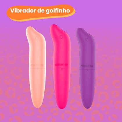 Imagem de Vibrador Feminino Golfinho Discreto Ponto G Lubrificante Sex