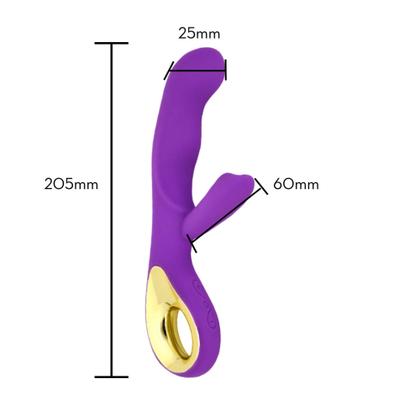 Imagem de Vibrador Feminino Ponto G Duplo Estimulador Clitóris Recarregável SexShop