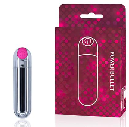 Imagem de Vibrador Feminino Power bullet Preto 10 Vibrações Recarregável