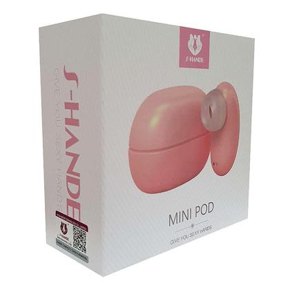 Imagem de Vibrador Formato Fone de Ouvido Mini Pod Sugador de Clitóris Pulsação com Case Recarregável Mini Pod Shande