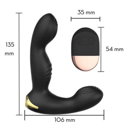Imagem de Vibrador Masculino Massageador de Próstata e Estimulador de Testículos c/ Controle 10 Modos de Vibro