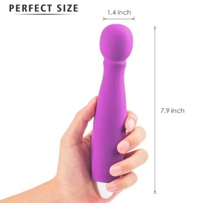 Imagem de Vibrador Massageador Varinha Mini Mágica Recarregável Estimulador Clitóris Feminino 30 Velocidades Presente dias dos Namorados