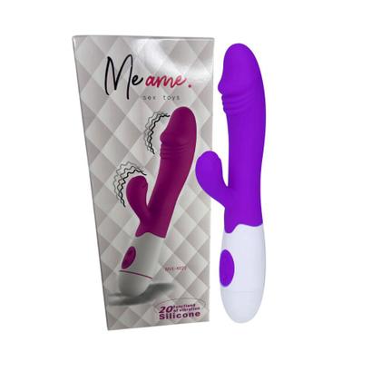 Imagem de Vibrador Ponto G Aveludado com Estimulador Clitoriano Vaginal Recarregável Portátil Bateria USB